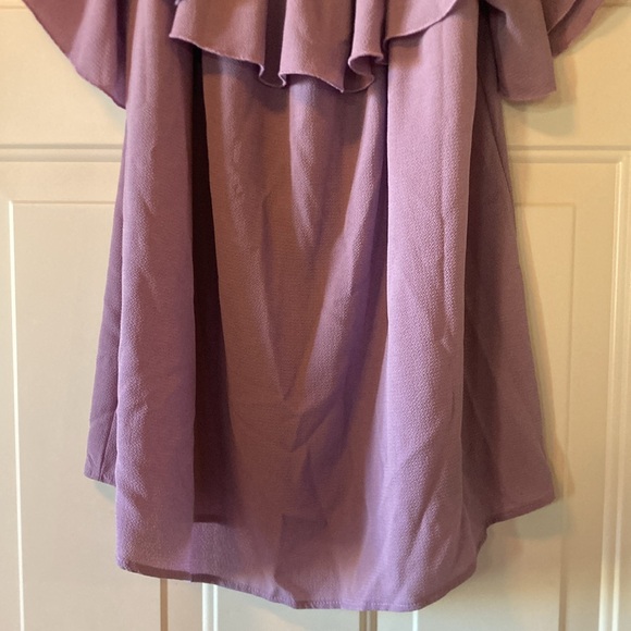 BBA 1X Lilac Ruffle Top - Picture 4 of 12